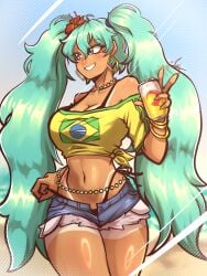 brazilian miku from vocaloid by p-halv