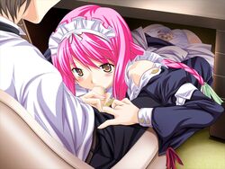 coq fellatio game_cg nakadashi_haramaid oral tagme yuika_(nakadashi_haramaid)