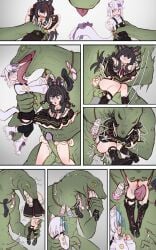 deegen666 female female_prey female_preys filian_(vtuber) fucked_then_eaten licking lizard_pred lizardman penetration pipkin_pippa rape raped_by_monster raped_girl unwilling_prey virtual_youtuber vore
