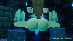 1boy 1girls 3d big_ass cowgirl_position imminent_sex mine-imator minecraft sofya_artgame tagme teratophilia vaginal_penetration video warden_(minecraft)