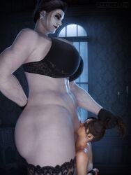 2girls 3d alcina_dimitrescu ass big_ass big_breasts big_thighs breasts bust busty capcom chest claire_redfield curvaceous curvy curvy_figure dominant_female dommy_mommy female femdom femsub gigantic_breasts height_difference hips hourglass_figure huge_ass huge_breasts huge_hips huge_thighs large_ass large_breasts large_thighs legs lesbian lesbian_domination lesbian_focus lesbian_sex lesbians light-skinned_female light_skin mature mature_female milf mini_giantess pale-skinned_female pale_skin resident_evil resident_evil_2 resident_evil_8:_village sandreiio shorter_female size_difference slim_waist smaller_female submissive_female tall tall_female tall_girl taller_female taller_girl thick thick_hips thick_legs thick_thighs thighs voluptuous waist wide_hips wide_thighs yuri