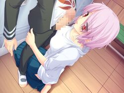 fellatio game_cg honey_coming matsushita_makako oral shichiri_yuma tagme