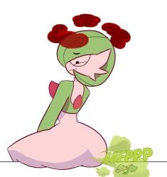 1boy 1girls 2d 2d_(artwork) 2d_artwork alternate_version_at_source alternate_version_available ass black_eyes brap color dynamax embarrassed fart fart_cloud fart_fetish farting_in_face farting_on_another female gallade game_freak gardevoir gassy generation_3_pokemon generation_4_pokemon giant_female giantess gigantification green_hair knocked_out larger_female looking_at_another looking_back macro male nelsomk nintendo pokemon pokemon_(species) pooting sitting size_difference small_waist smaller_male video_games wide_hips