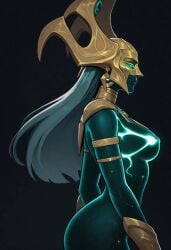 1female 1girls beautiful big_ass big_breasts breasts female female_focus female_only goddess hela hela_(empress_of_the_cosmos) hela_(marvel_rivals) marvel marvel_rivals naked naked_female sexy