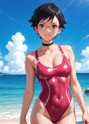 1girls 2d ai_generated areolae armpit bare_arms beach big_breasts black_eyes black_hair boruto:_two_blue_vortex breasts chest cleavage curvy curvy_figure cute cute_face detailed eyelashes eyeshadow female female_only fit fit_female focus hair high_quality large_breasts legs light-skinned_female light_skin lips lipstick looking_at_viewer makeup mascara medium_breasts naruto naruto_(series) nero100 outdoors outside pale-skinned_female pale_skin perky_breasts petite petite_body petite_female posing sarada_uchiha seductive seductive_look short_hair skinny skinny_girl stable_diffusion swimsuit swimwear tagme teenager thighs thin_waist twintails