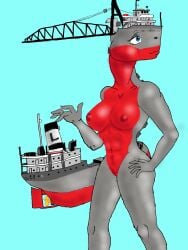 breasts guodzilla living_machine nipples ship shipmorph