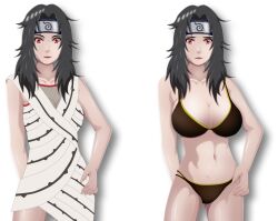 1girls bandages bare_chest bare_legs bare_midriff bare_shoulders barely_clothed big_breasts black_hair bra cleavage dress female female_only fishnets huge_breasts kamos konohagakure_symbol kunoichi kurenai_yuhi large_breasts lipstick long_hair makeup mature mature_female mesh_shirt midriff milf naruto naruto_(series) naruto_shippuden ninja panties red_eyes red_lipstick revealing_clothes solo solo_focus underwear voluptuous yuuhi_kurenai