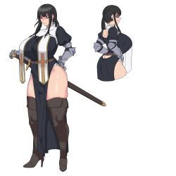 amx1375 big_breasts breasts huge_breasts thick_thighs wide_hips