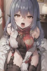 1girls ai_generated asking_for_it big_breasts inviting long_hair looking_at_viewer open_mouth poppi_(xenoblade) poppi_qtpi_(xenoblade) pov robot robot_girl saliva stable_diffusion thighs tongue xenoblade_(series) xenoblade_chronicles_2 yukino_ai