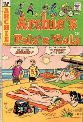 2boys 2girls archie_andrews archie_comics ass beach beach_towel betty_and_veronica betty_cooper blonde_hair brown_hair casual comic_cover female human jughead_jones male moriartyhide nude nude_female pale_skin public sunbathing veronica_lodge