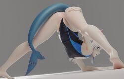 gawr gura from hololive by dkclaude3d