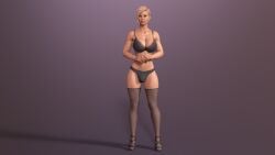 1futa 3d 3d_(artwork) blonde_hair bra bulge chelsea_(desertx) cleavage desertx elf_ears feet flaccid footwear futa_only futanari gray_eyes lace lace-trimmed_bra lace-trimmed_panties light-skinned_futanari lingerie panties penis penis_in_panties sandals solo_futa tagme toes underwear underwear_only