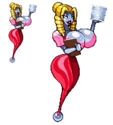 bimbo bimbo_body bimbofied caelia casetermk female huge_ass huge_breasts implied_transformation pixel_art robot_girl robotization thick_thighs transformation transparent_background wheel wheel_feet wide_hips