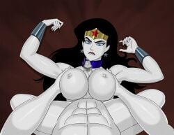 1boy 1boy1girl 1girls abs amazon biting_lip biting_own_lip black_hair blue_eyes collar corruption dc dc_comics diana_of_themyscira diana_prince earrings edit female femsub grabbing_breasts holding_breasts joker male maledom nervous nipples nude nude_female nude_male paizuri sex sunsetriders7 tagme white_skin willing willing_sub wonder_woman wonder_woman_(justice_league) wonder_woman_(series)