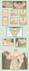 1male blonde_hair comic dosu-kunn link macro muscle_growth muscular_male tagme the_legend_of_zelda