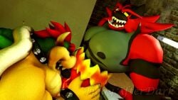 2boys 3d animated anthro bowser feline fellatio gay gay_blowjob gay_sex generation_7_pokemon hi_res incineroar male/male mammal mario_(series) nintendo pantherine pokemon scalie sex sound source_filmmaker tagme tiger tigura video