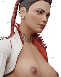 3d apex_legends helix_piercing lgbt_pride loba loba_(apex_legends) yuri