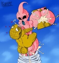 ass babidi big_ass big_butt color_edit dragon_ball gay kid_buu kiffy_(artist) male_only sex tagme yaoi