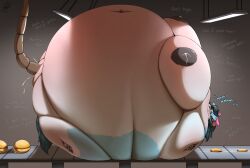 1girls anthro big_breasts breasts factory full_body_inflation furry hose_inflation huge_breasts inflation moaning production_line solo spherical_inflation stuffed_belly stuffing sunken_head sunken_limbs weight_gain zoidberg656