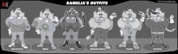 alternate_breast_size alternate_costume annoyed big_areola big_ass big_breasts big_butt big_nipples black_and_white breasts_bigger_than_head breasts_bigger_than_torso bulging_breasts burger cap cartoony elisalevin female female_only fishnets gloves goth goth_girl grayscale grumpy heel_boots heels high_heels high_resolution highres hotpants huge_breasts huge_nipples human humanoid hyper_breasts leggings long_gloves naked naked_female name_tag patreon_username ramelia_j_juggs ripping_clothing signature sneakers solo solo_female thick_thighs thigh_highs thighhighs toony tubetop url wardrobe_malfunction