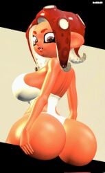 3d 3d_(artwork) agent_8_(side_order) agent_8_(splatoon) big_ass big_breasts clothed female female_only octoling octoling_girl relliksb splatoon splatoon_3:_side_order