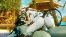 animated au_ra beach big_ass big_butt big_penis dominant dominant_female domination fat_ass female_domination final_fantasy final_fantasy_xiv ivan_e_recshun kissing kissing_while_penetrated mizzpeachy nude romantic sex sound square_enix summer tagme thegrteam vagina vaginal_penetration vaginal_sex video voice_acted