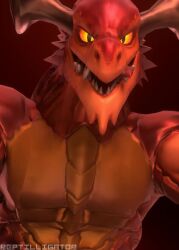 3d animated anthro big_balls big_penis deepthroat dragon dragon_horns drogoz_(paladins) duo fellatio first_person_view forced hi_res male male/female male_focus mp4 no_sound paladins reptilligator scalie tagme taker_pov video