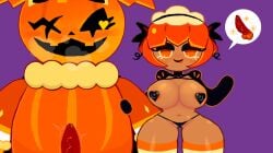 1girls animal_genitalia cookie cookie_run cookie_run_kingdom cookie_run_ovenbreak female incest orange_hair pangotime pompon_(cookie_run) pumpkin_pie_cookie short_hair source_request tagme