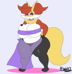 big_breasts breasts carrie_(thixxen) chubby delphox female milf pokémon_(species) pokemon thick_thighs thixxen wide_hips