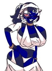 australia_(countryhumans) bandana big_breasts countryhumans countryhumans_girl hand_on_hip repost smile