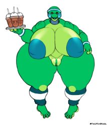 animatronic huge_breasts huge_thighs rana_the_frog_(onomatopoeiaono) tacofoxbrazil