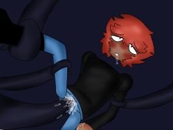 cum_in_mouth cum_in_pussy cuntboy dark-skinned_male dark_skin dave_and_bambi_mod dave_and_bambi_oc intersex original_character red_hair tentacle tentacle_sex