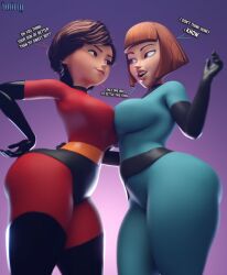 2girls 2milfs 3d 3d_(artwork) ass big_ass big_breasts big_butt blender_(software) bodysuit bottom_heavy breasts brown_eyes brown_hair bubble_butt busty child_bearing_hips cleavage crossover curvaceous curvy curvy_figure danny_phantom disney elastigirl fat_ass female female_focus female_only fit fit_female hair hazel_eyes helen_parr hero heroine hourglass_figure huge_ass huge_boobs huge_breasts huge_butt human large_ass large_breasts large_butt light-skinned_female light_skin madeline_fenton mature mature_female milf mother nickelodeon pixar pixar_mom purple_eyes round_ass round_breasts short_hair smitty34 superhero superheroine the_incredibles thick thick_ass thick_hips thick_legs thick_thighs thighs top_heavy upper_body voluptuous voluptuous_female waist wide_hips