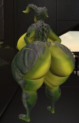 3d 3d_model big_ass big_breasts breasts bubble_butt deathclaw female ferialexonar huge_ass huge_breasts nipples tagme thick_thighs wide_hips