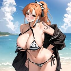 ai_generated bikini female female_only nami_(one_piece) one_piece popai