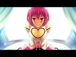 amber_eyes breasts clothing female nurse oneechan_no_shuuchuu_chiryou! red_hair short_hair solo tail_skid yellow_eyes