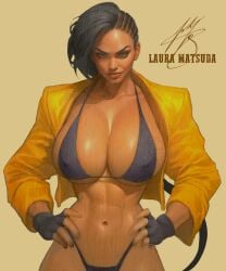 2d busty female female_focus female_only hourglass_figure ickpot laura_matsuda street_fighter tagme wide_hips