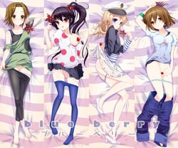 4girls azusa_nakano_(k-on!) bluetheater breasts color dakimakura feet female female_only hairband human human_only k-on! leggings legs listen!! multiple_girls no_shoes panties panties_down pants_down pants_pull pantyhose pantyhose_pull petite pussy ritsu_tainaka_(k-on!) shoe_dangle slender_legs tsumugi_kotobuki_(k-on!) uncensored underwear yui_hirasawa_(k-on!)