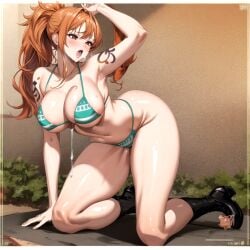 ai_generated bikini female female_only nami_(one_piece) one_piece popai