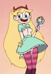 1girls ai_generated blonde_hair cosmicvitery female girl hentai star_butterfly star_vs_the_forces_of_evil