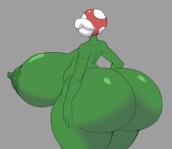 big_ass big_breasts breasts bubble_butt cleavage female huge_ass huge_breasts hyper_breasts nipples piranha_plant reddrago tagme thick_thighs wide_hips