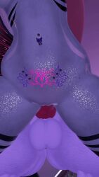 3d animated bouncing_balls canine_penis female furry futanari knot piercing tattoo thighhighs vagina vrchat