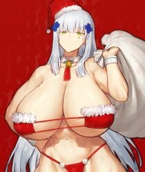 1girls christmas huge_breasts looking_at_viewer melon22 tagme