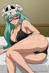 ai_generated bleach bra breasts female girl nel nelliel_tu_odelschwanck panties pinku pinku.ai pinkuai sexy thighs wallpaper