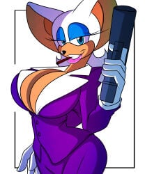bat breasts female giant_breasts rouge_the_bat sonic_(series) superix