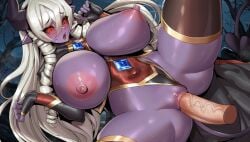 1boy 1boy1girl 1girls cattie demon demon_girl female isekai_janken_hero male missionary missionary_position red_eyes saye tagme white_hair