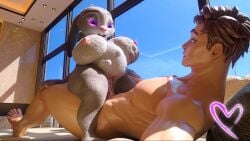 16:9 3d_(artwork) 4k absurd_res anonymousfm anthro areola belly big_belly big_breasts bodily_fluids breast_grab breasts cowgirl_position cum cum_in_pussy cum_inside digital_media_(artwork) disney duo erection female from_front_position fur furniture genital_fluids genitals grey_body grey_fur hair hand_on_breast hi_res huge_breasts human humanoid_genitalia interspecies judy_hopps lagomorph leg_grab leporid lying male male/female male_penetrating mammal nipples nude on_back on_bottom on_top open_mouth penetration penile penile_penetration penis pregnant pregnant_anthro pregnant_female pussy rabbit sex short_stack size_difference smile sofa sofa_sex thick_thighs thigh_grab vaginal_penetration white_body white_fur wide_hips widescreen zootopia