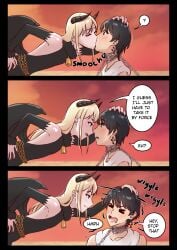 2boys blonde_hair kissing otoko_no_ko xesxus