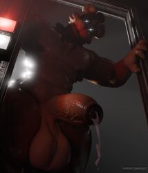 3d_(artwork) anthro balls bear belly big_balls big_penis bodily_fluids cum digital_media_(artwork) ejaculation erection five_nights_at_freddy's foreskin freddy_(fnaf) fur genital_fluids genitals hi_res huge_balls huge_cock humanoid_genitalia humanoid_penis imminent_rape looking_at_viewer looking_down looking_down_at_viewer low-angle_view machine male mammal muscular muscular_anthro muscular_male nipples open_mouth pecs penis robot solo thick_thighs vinoveto wide_hips