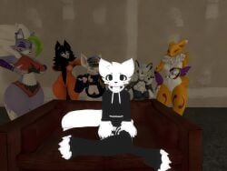 3d_(artwork) 4:3 absurd_res anthro bandai_namco black_body black_fur boy_kisser_(meme) bra breasts canid canine canis clothing crossed_legs digimon digimon_(species) digital_media_(artwork) felid feline felis female femboy five_nights_at_freddy's five_nights_at_freddy's:_security_breach fox fur furniture garry's_mod genitals group hair helluva_boss hi_res humanoid legs_together legwear loona_(helluva_boss) mal0 male mammal meme murid murine nude nude_female officer_flint_(foresttherotten) panties piper_perri_surrounded pussy rat red_eyes renamon rodent roxanne_wolf scottgames scp-1471-a scp_foundation silly_cat_(mauzymice) sitting sofa steel_wool_studios stockings sweater tail thick_thighs topwear underwear vitalikgemes white_body white_eyes white_fur white_hair wolf yellow_body yellow_eyes